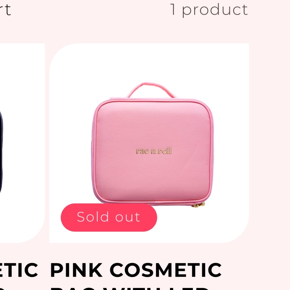Cosmetic case  with LED Rac n roll